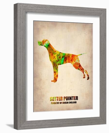Setter Pointer Poster-NaxArt-Framed Art Print