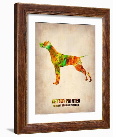 Setter Pointer Poster-NaxArt-Framed Art Print