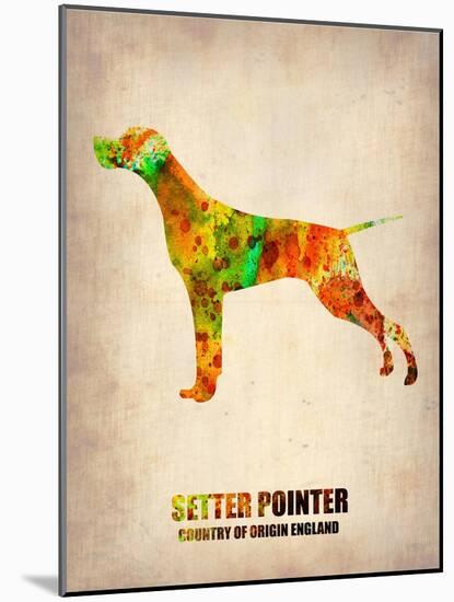 Setter Pointer Poster-NaxArt-Mounted Art Print