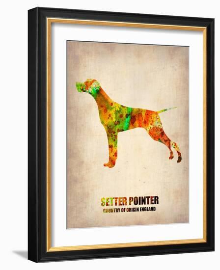 Setter Pointer Poster-NaxArt-Framed Art Print