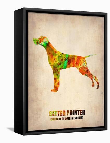 Setter Pointer Poster-NaxArt-Framed Stretched Canvas