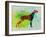 Setter Pointer Watercolor-NaxArt-Framed Art Print