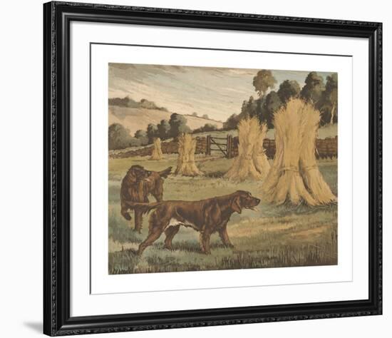 Setters Around Wheat Sheaves-Reuben Ward Binks-Framed Premium Giclee Print