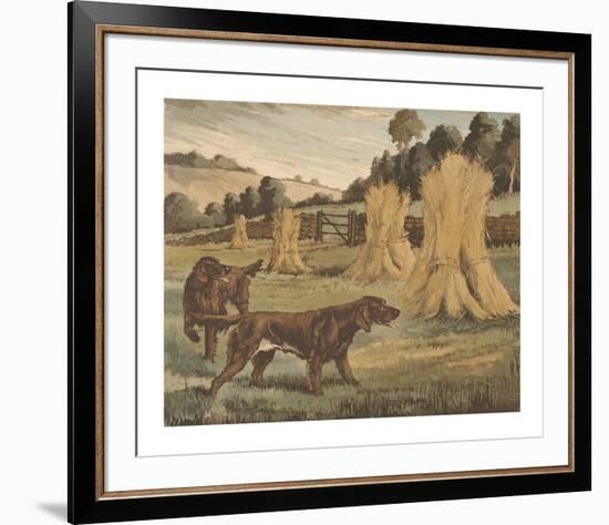 Setters Around Wheat Sheaves-Reuben Ward Binks-Framed Premium Giclee Print