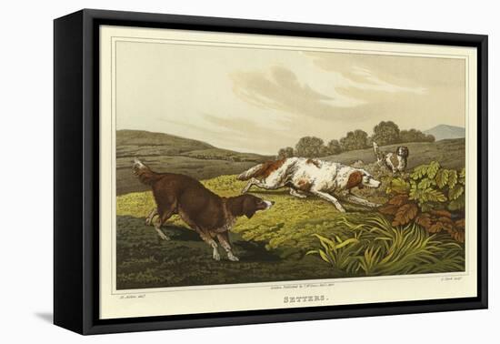 Setters-Henry Thomas Alken-Framed Premier Image Canvas