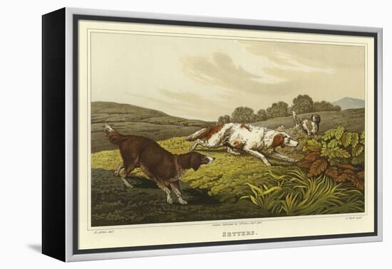 Setters-Henry Thomas Alken-Framed Premier Image Canvas