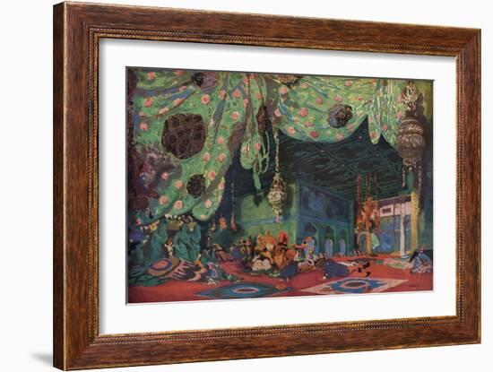 'Setting for Scheherazade', 1910-Leon Bakst-Framed Giclee Print