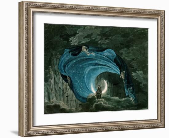 Setting for the Appearance of Astrofiammante, Queen of the Night, from Mozart's 'Magic Flute',…-null-Framed Giclee Print