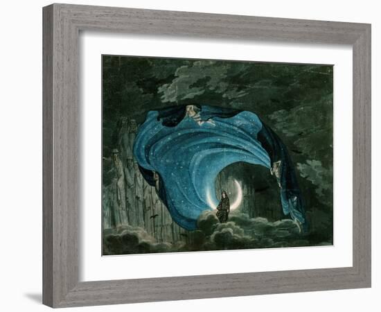 Setting for the Appearance of Astrofiammante, Queen of the Night, from Mozart's 'Magic Flute',…-null-Framed Giclee Print