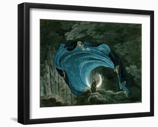 Setting for the Appearance of Astrofiammante, Queen of the Night, from Mozart's 'Magic Flute',…-null-Framed Giclee Print