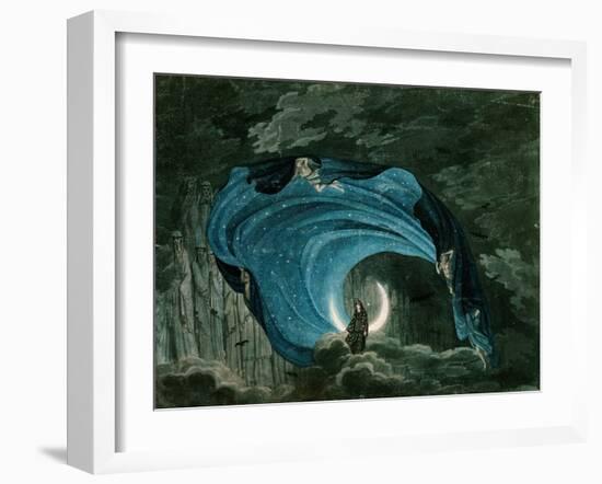 Setting for the Appearance of Astrofiammante, Queen of the Night, from Mozart's 'Magic Flute',…-null-Framed Giclee Print