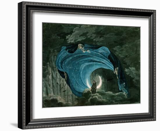 Setting for the Appearance of Astrofiammante, Queen of the Night, from Mozart's 'Magic Flute',…-null-Framed Giclee Print