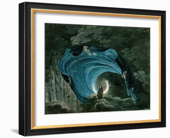 Setting for the Appearance of Astrofiammante, Queen of the Night, from Mozart's 'Magic Flute',…-null-Framed Giclee Print