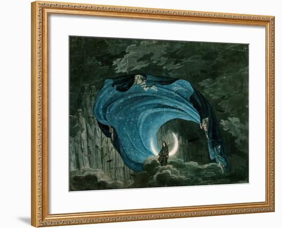 Setting for the Appearance of Astrofiammante, Queen of the Night, from Mozart's 'Magic Flute',…-null-Framed Giclee Print