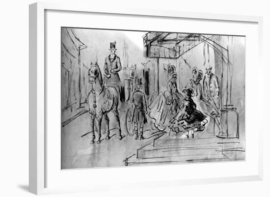 Setting Out, 19th Century-Constantin Guys-Framed Giclee Print