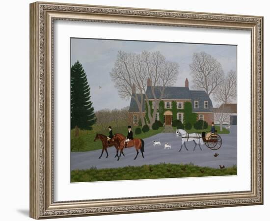 Setting Out for the Meet-Vincent Haddelsey-Framed Giclee Print