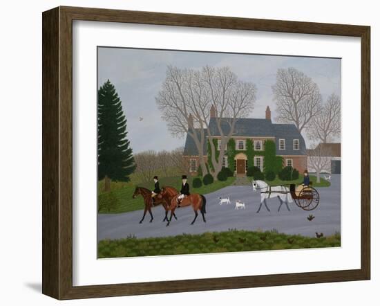 Setting Out for the Meet-Vincent Haddelsey-Framed Giclee Print