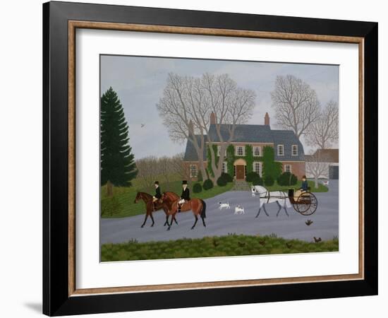 Setting Out for the Meet-Vincent Haddelsey-Framed Giclee Print