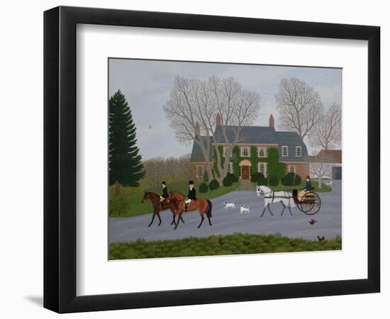 Setting Out for the Meet-Vincent Haddelsey-Framed Giclee Print