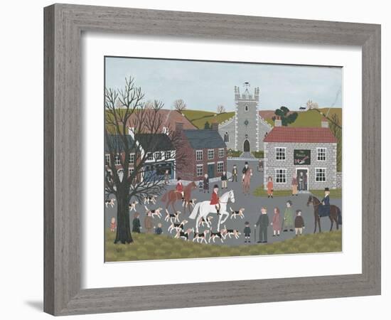 Setting Out from 'The Plough'-Vincent Haddelsey-Framed Giclee Print