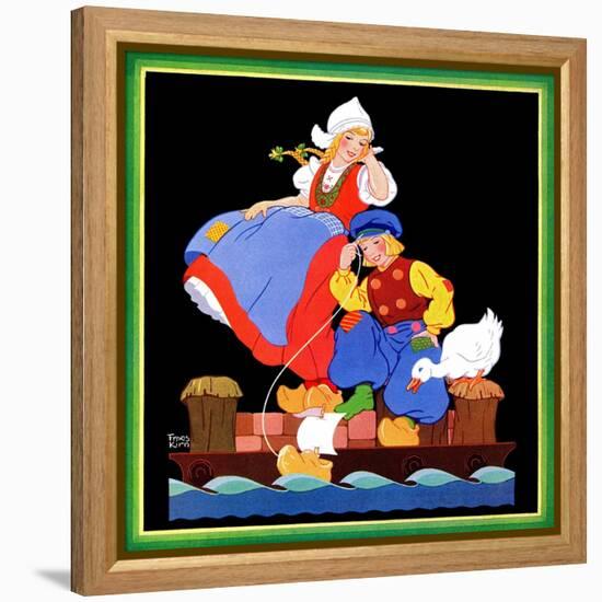 Setting Sail - Child Life-Frans Kirn-Framed Premier Image Canvas