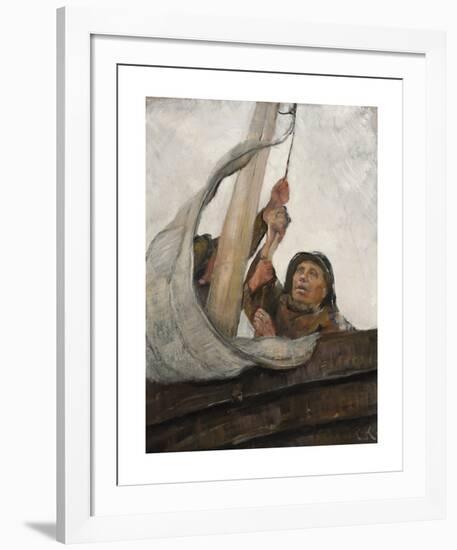 Setting Sail-Christian Krohg-Framed Premium Giclee Print