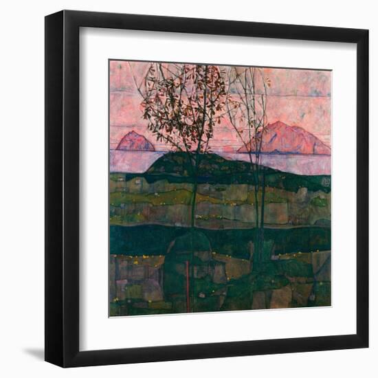 Setting Sun, 1913-Egon Schiele-Framed Giclee Print