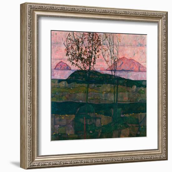 Setting Sun, 1913-Egon Schiele-Framed Giclee Print