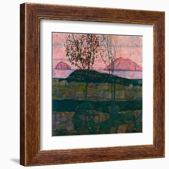 Setting Sun, 1913-Egon Schiele-Framed Giclee Print