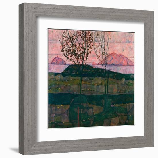 Setting Sun, 1913-Egon Schiele-Framed Giclee Print