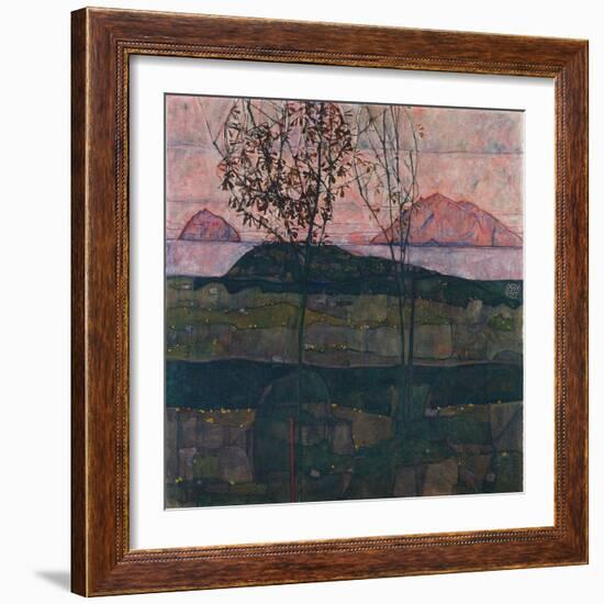 Setting Sun, 1913-Egon Schiele-Framed Giclee Print