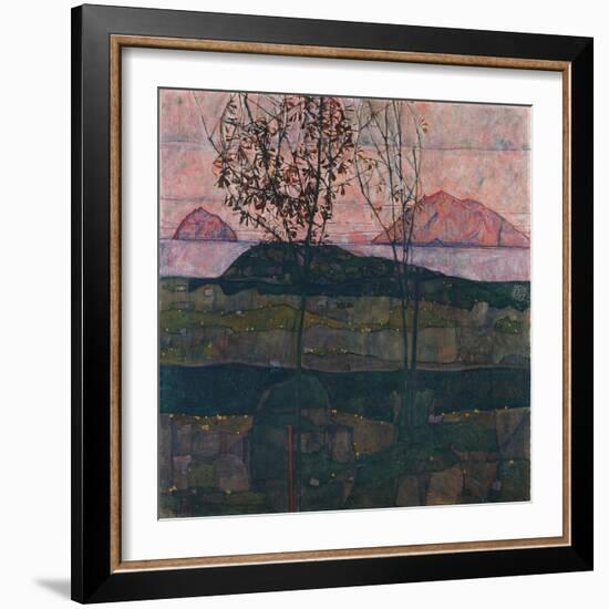 Setting Sun, 1913-Egon Schiele-Framed Giclee Print