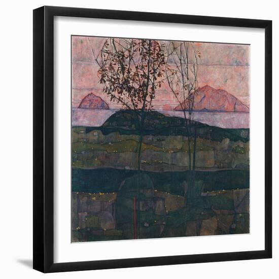 Setting Sun, 1913-Egon Schiele-Framed Giclee Print