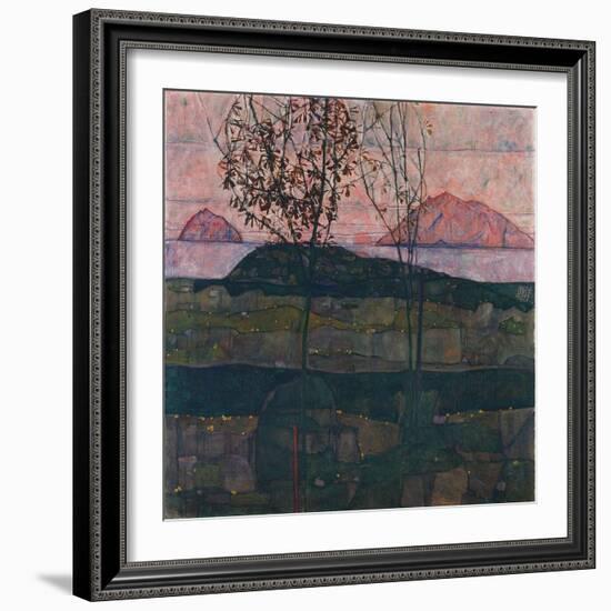 Setting Sun, 1913-Egon Schiele-Framed Giclee Print