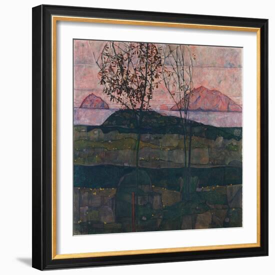 Setting Sun, 1913-Egon Schiele-Framed Giclee Print