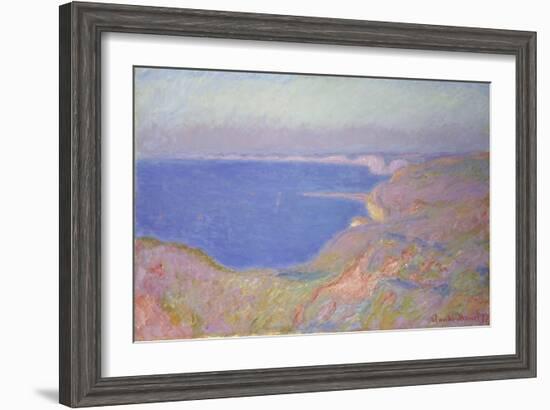 Setting Sun at Dieppe, 1897-Claude Monet-Framed Giclee Print