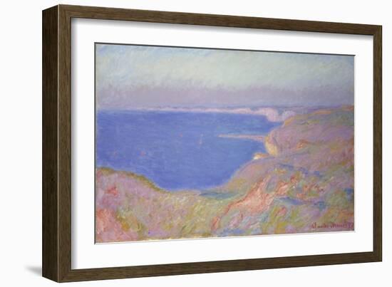 Setting Sun at Dieppe, 1897-Claude Monet-Framed Giclee Print