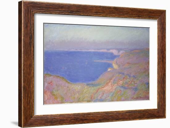 Setting Sun at Dieppe, 1897-Claude Monet-Framed Giclee Print