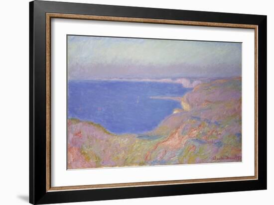 Setting Sun at Dieppe, 1897-Claude Monet-Framed Giclee Print