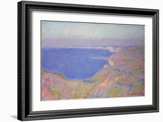 Setting Sun at Dieppe, 1897-Claude Monet-Framed Giclee Print