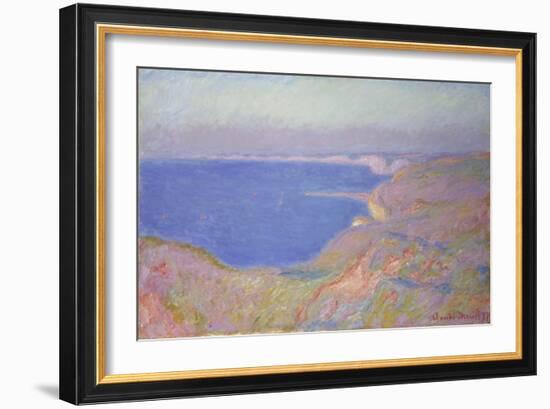 Setting Sun at Dieppe, 1897-Claude Monet-Framed Giclee Print