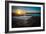 Setting Sun at Polzeath Beach, a Noted Surfers Beach in Cornwall, UK-Amd Images-Framed Photographic Print