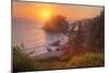 Setting Sun at Trinidad, Northern California Coast-Vincent James-Mounted Photographic Print