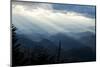 Setting Sun on Mountains in the Blue Ridge Mountains of Western North Carolina-Vince M. Camiolo-Mounted Photographic Print