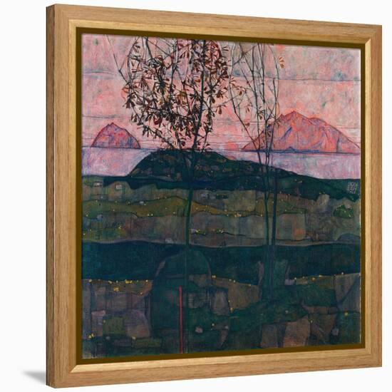 Setting Sun-Egon Schiele-Framed Premier Image Canvas