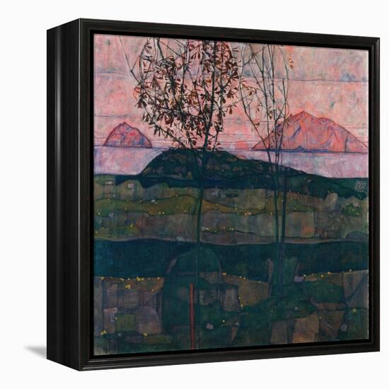 Setting Sun-Egon Schiele-Framed Premier Image Canvas