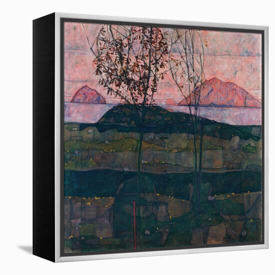 Setting Sun-Egon Schiele-Framed Premier Image Canvas