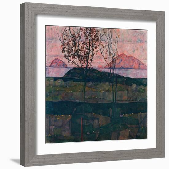 Setting Sun-Egon Schiele-Framed Giclee Print