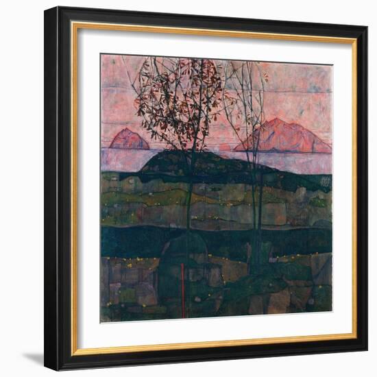 Setting Sun-Egon Schiele-Framed Giclee Print