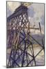 Setting the Steel of the Battle River Viaduct of the Grand Trunk Pacific Railway, Canada-null-Mounted Giclee Print